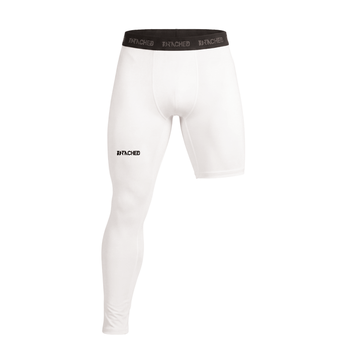 Compression One-Leg Tights – White