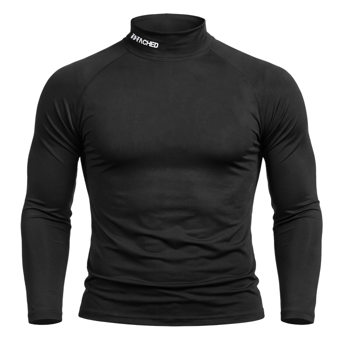 Compression Long Sleeve Mock Neck – Black