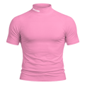 Compression Short Sleeve Mock Neck – Pink