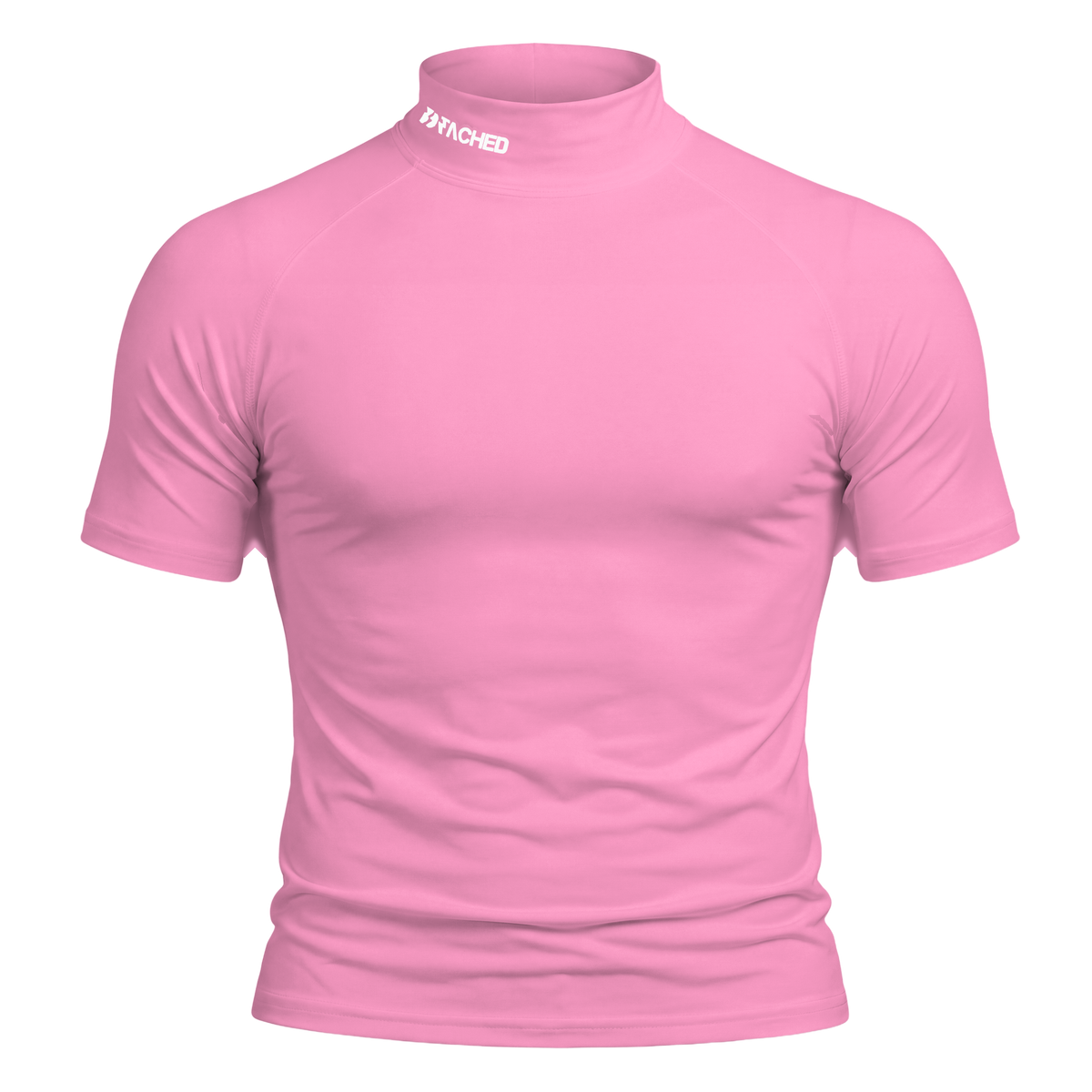 Compression Short Sleeve Mock Neck – Pink