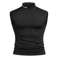 Compression Sleeveless Mock Neck – Black