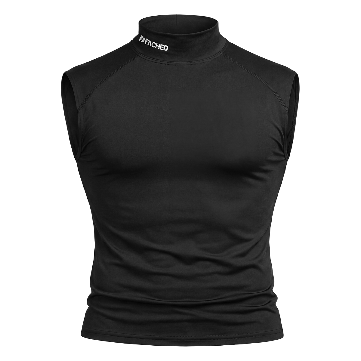 Compression Sleeveless Mock Neck – Black