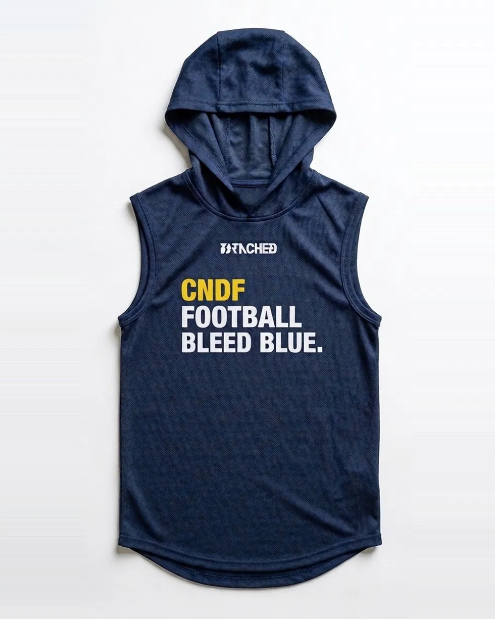 Custom sleeveless hoodie – CNDF example