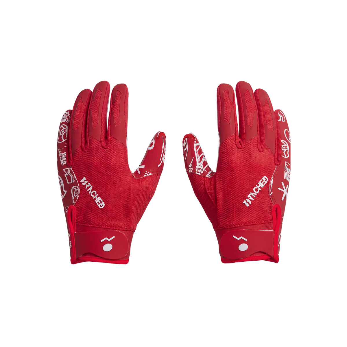 DTACHED gloves 1.0 in Red